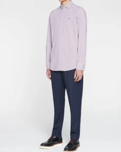 Chemise Slim Fit à carreaux rouge-Hackett London Sale