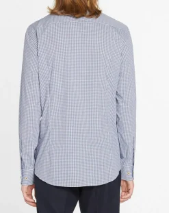 Chemise Slim Fit carreaux bleue-Hackett London New