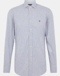 Chemise Slim Fit carreaux bleue-Hackett London New