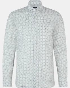 Homme Hackett London Chemises^Chemise Slim Fit à imprimé mosaïque beige/vert