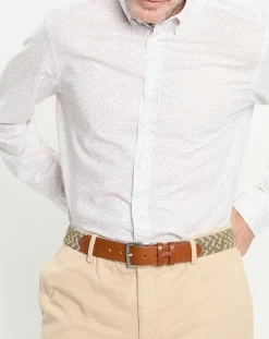 Homme Hackett London Chemises^Chemise Slim Fit à imprimé foulard blanche