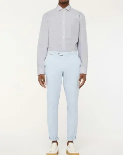 Homme Hackett London Chemises^Chemise Slim Fit à imprimé ancres bleu ciel/blanc