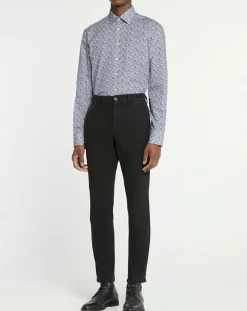 Chemise Slim Fit à imprimé floral bleue-Hackett London