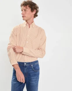 Homme Hackett London Chemises^Chemise Slim Fit à micro carreaux jaune/blanc