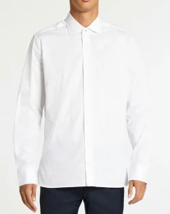 Chemise Slim Fit à pois blanche-Hackett London New