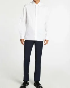 Chemise Slim Fit à pois blanche-Hackett London New