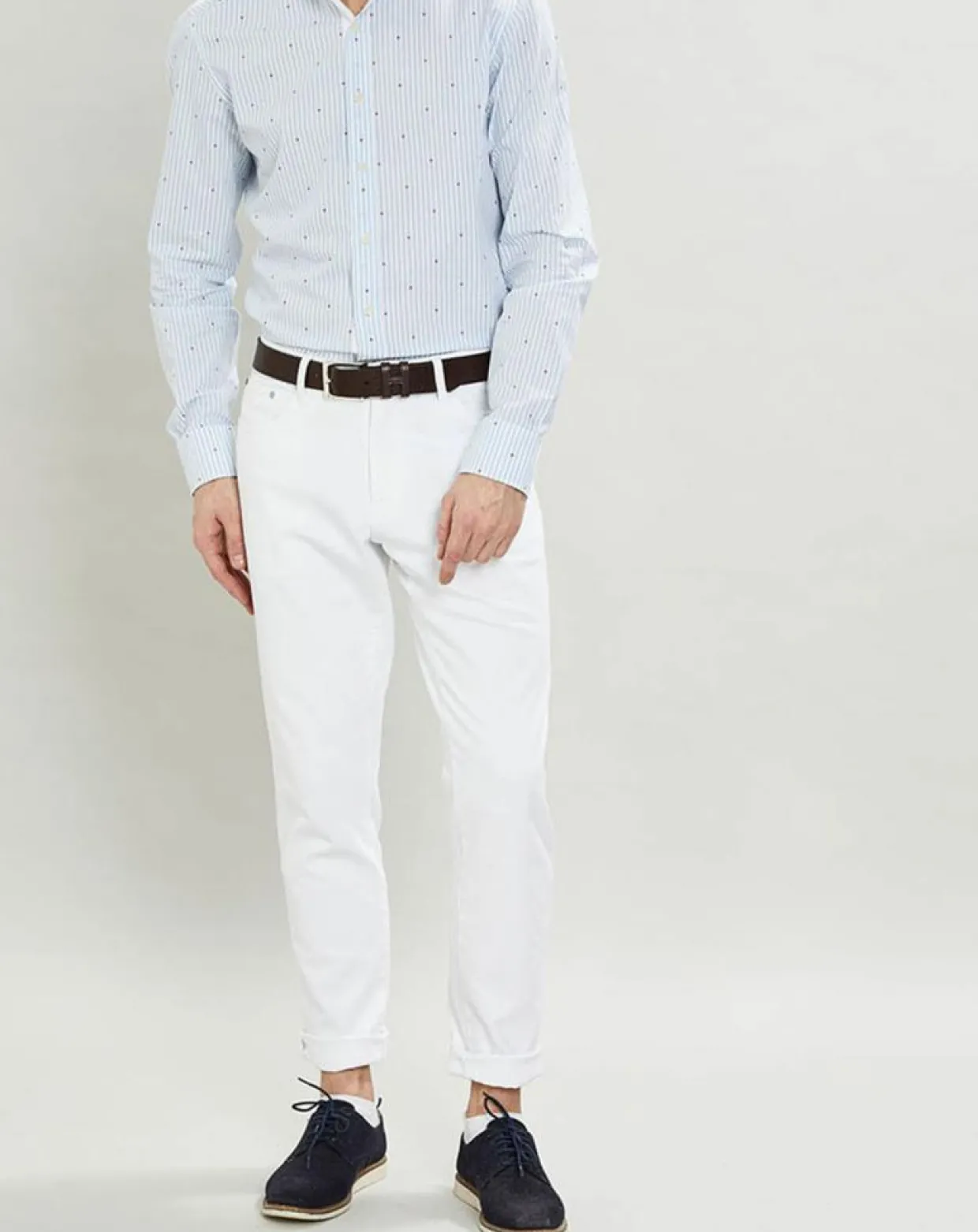 Homme Hackett London Chemises^Chemise Slim Fit à rayures & points bleu clair