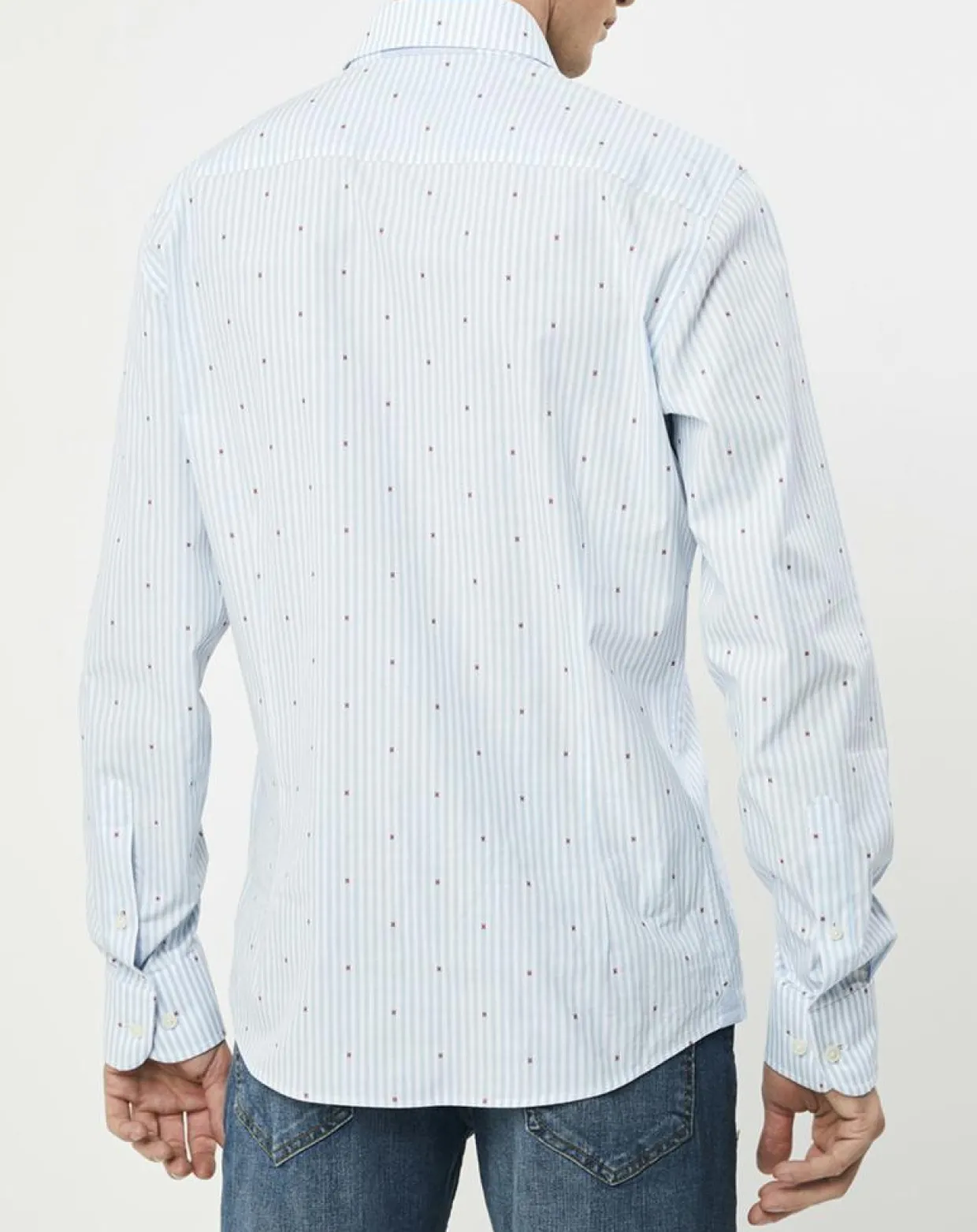 Homme Hackett London Chemises^Chemise Slim Fit à rayures & points bleu clair