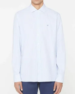 Homme Hackett London Chemises^Chemise Slim Fit à rayures bleu ciel/blanc