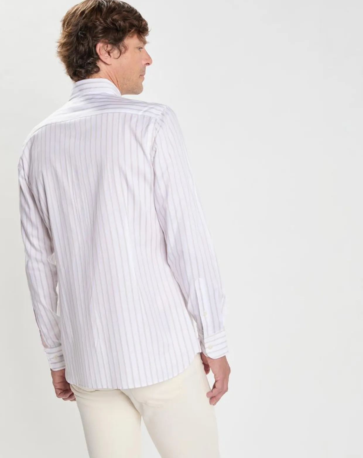 Chemise Slim Fit à rayures Smart écrue-Hackett London Online