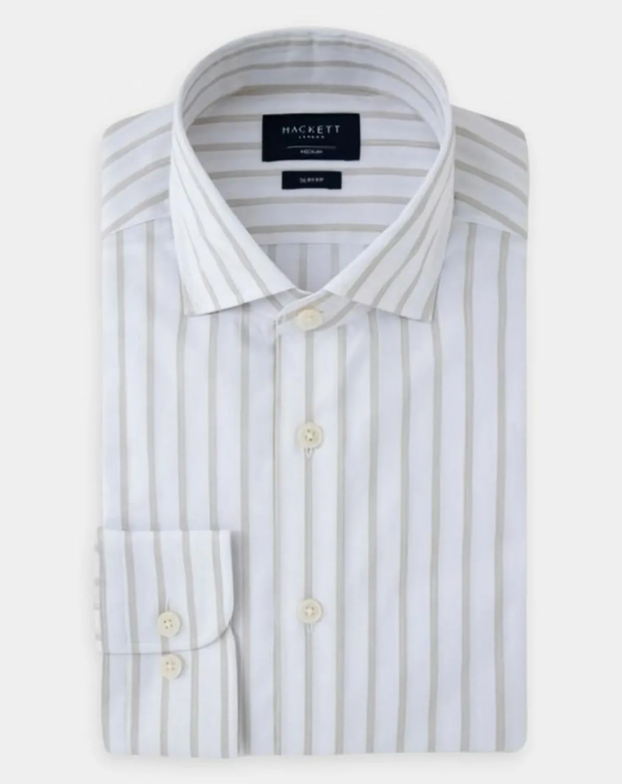 Chemise Slim Fit à rayures Smart écrue-Hackett London Online