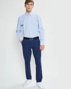 Homme Hackett London Chemises^Chemise Slim Fit à rayures bleue