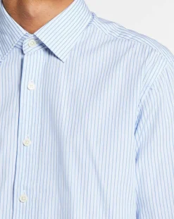 Homme Hackett London Chemises^Chemise Slim Fit à rayures bleue