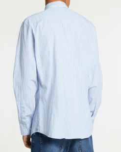 Homme Hackett London Chemises^Chemise Slim Fit à rayures bleue