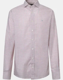 Chemise Slim Fit à vichy tricolore orange moyen-Hackett London Discount