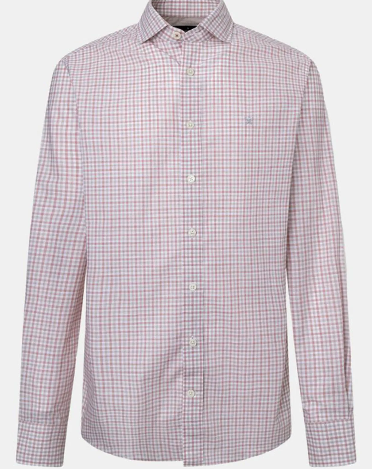 Chemise Slim Fit à vichy tricolore orange moyen-Hackett London Discount