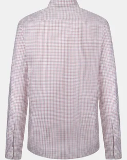 Chemise Slim Fit à vichy tricolore orange moyen-Hackett London Discount
