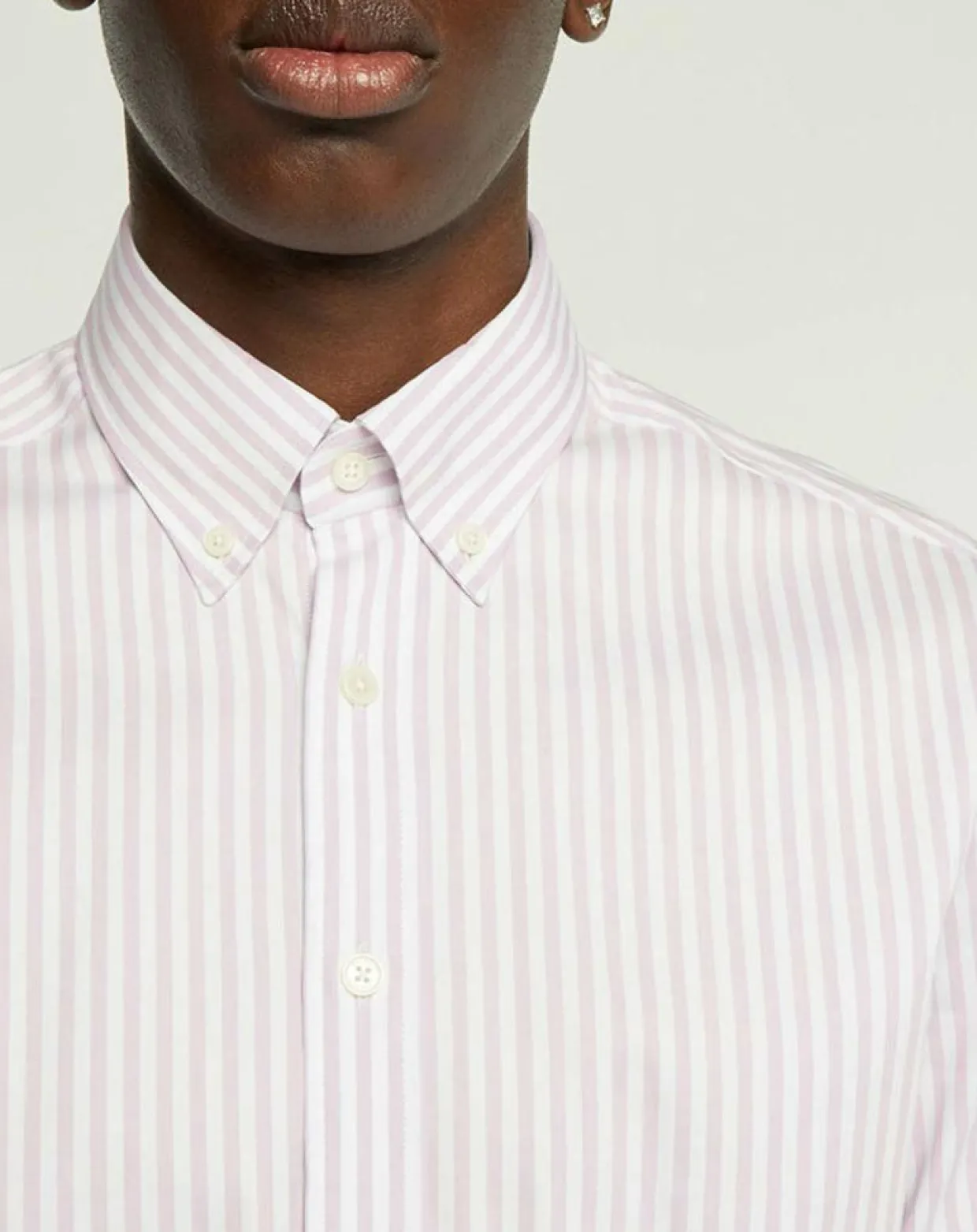 Chemise Slim Fit Biface à rayures rose-Hackett London Discount