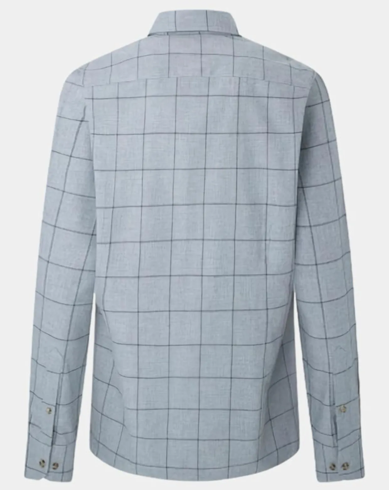 Chemise Slim Fit en Flanelle à carreaux gris clair-Hackett London Clearance