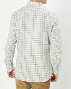 Homme Hackett London Chemises^Chemise Slim Fit en Flanelle à carreaux gris clair