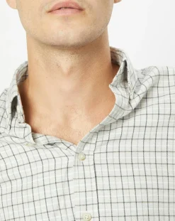 Homme Hackett London Chemises^Chemise Slim Fit en Flanelle à carreaux gris clair