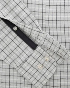 Homme Hackett London Chemises^Chemise Slim Fit en Flanelle à carreaux gris clair