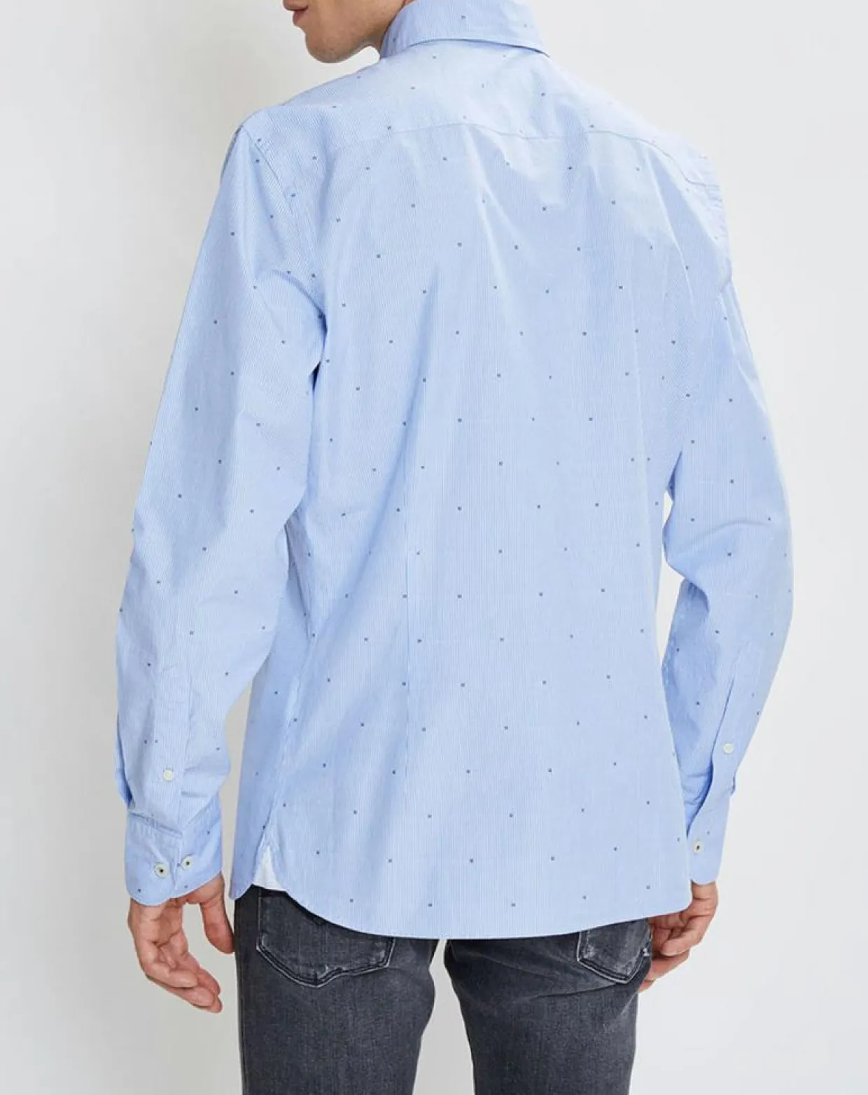 Homme Hackett London Chemises^Chemise Slim Fit Fil Coupé imprimée bleue