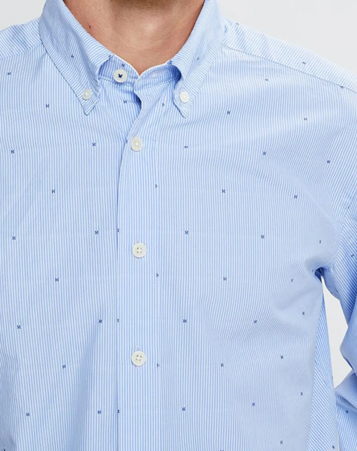 Homme Hackett London Chemises^Chemise Slim Fit Fil Coupé imprimée bleue