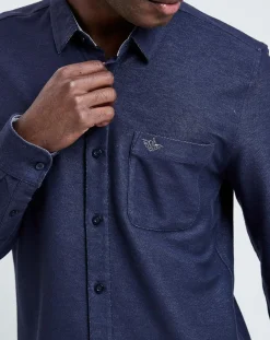 Chemise Slim Fit Flex rayures bleu foncé/blanc-Dockers Hot