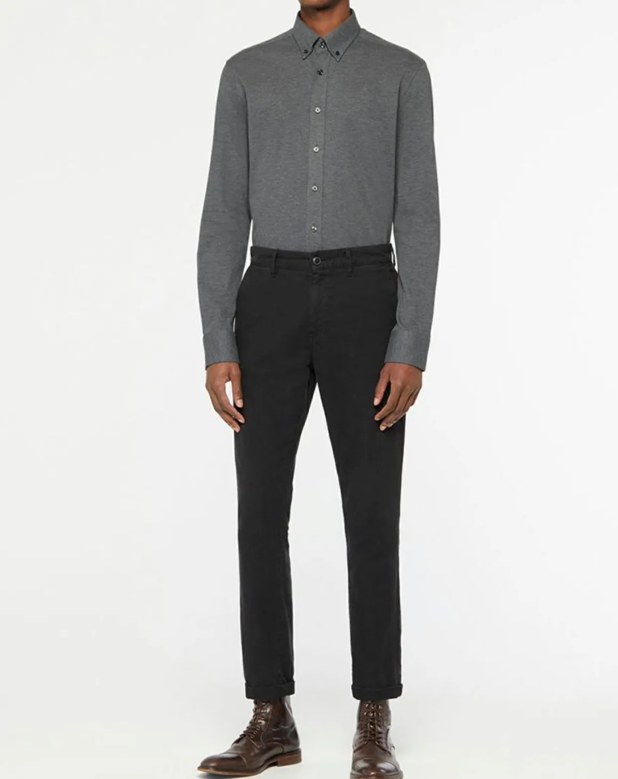Homme Hackett London Chemises^Chemise Slim Fit gris moyen