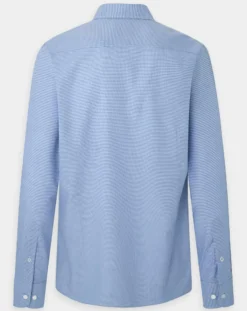 Chemise Slim Fit imprimée Pied-de-Poule bleu/blanc-Hackett London New