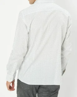 Homme Hackett London Chemises^Chemise Slim Fit imprimée foulard blanche