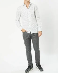 Homme Hackett London Chemises^Chemise Slim Fit imprimée foulard blanche
