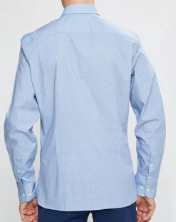 Homme Hackett London Chemises^Chemise Slim Fit imprimée Color bleu ciel