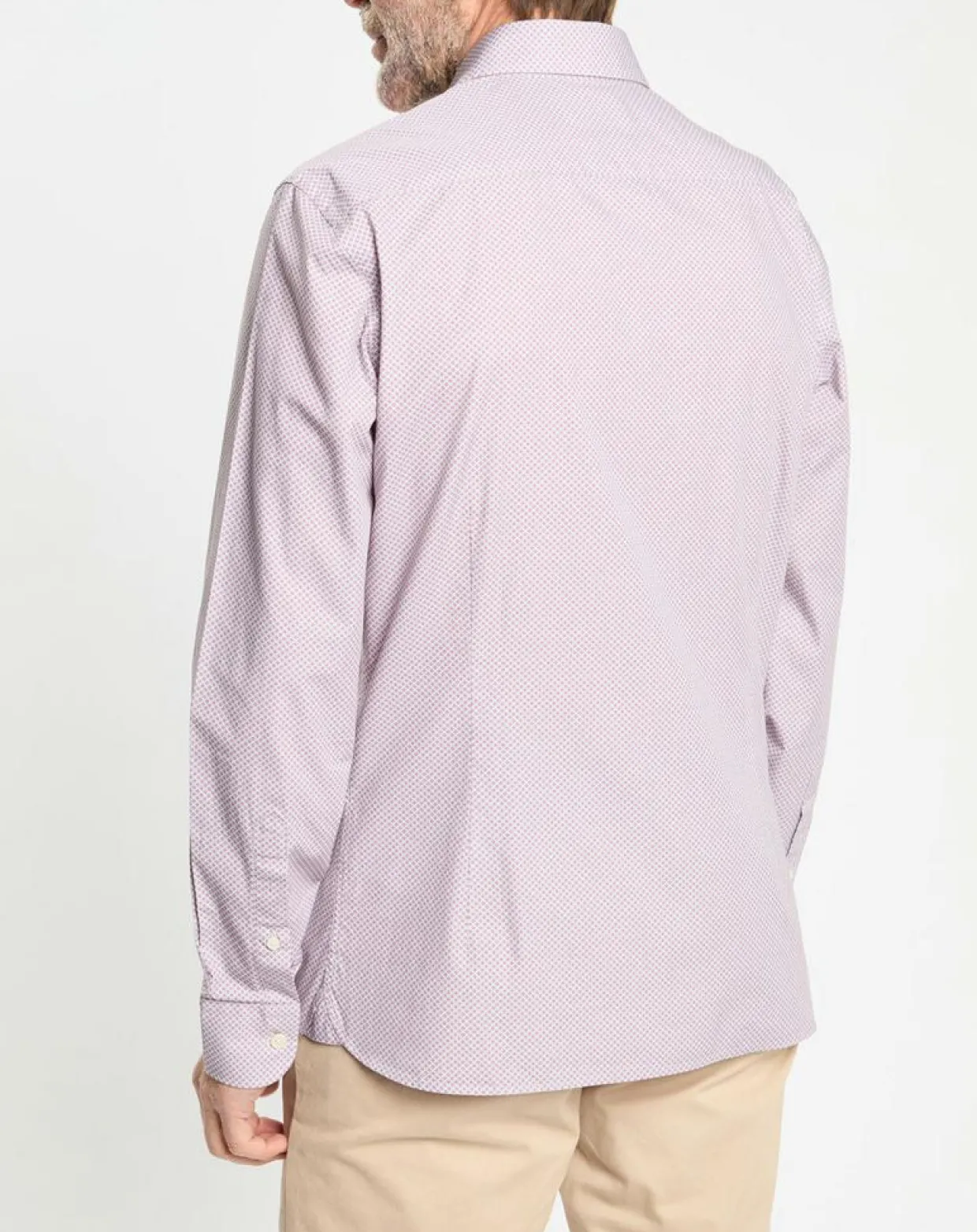 Homme Hackett London Chemises^Chemise Slim Fit imprimée gris/bordeaux