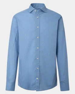 Homme Hackett London Chemises^Chemise Slim Fit imprimée bleue