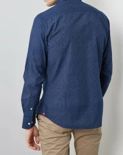 Chemise Slim Fit Made in Japan motifs bleu marine/bleu-Hackett London Sale