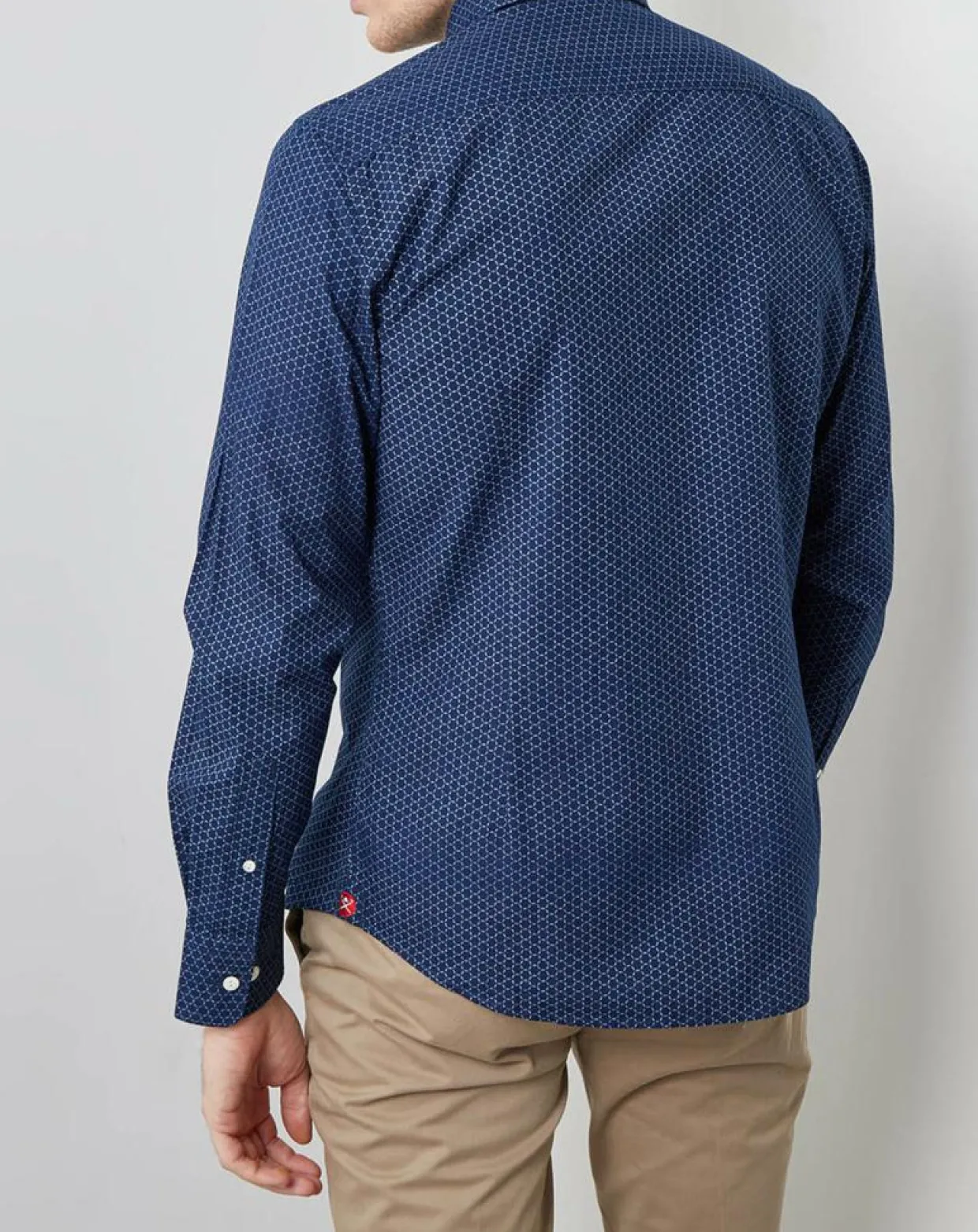 Chemise Slim Fit Made in Japan motifs bleu marine/bleu-Hackett London Sale