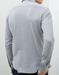 Chemise Slim Fit Mayfair gris-Hackett London Sale