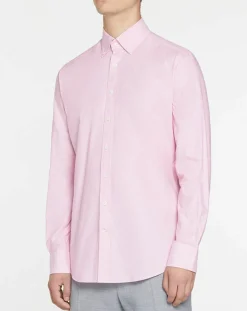 Homme Hackett London Chemises^Chemise Slim Fit Milleraie Oxford blanc/rose