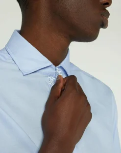 Homme Hackett London Chemises^Chemise Slim Fit Oposit Arabesk bleu clair