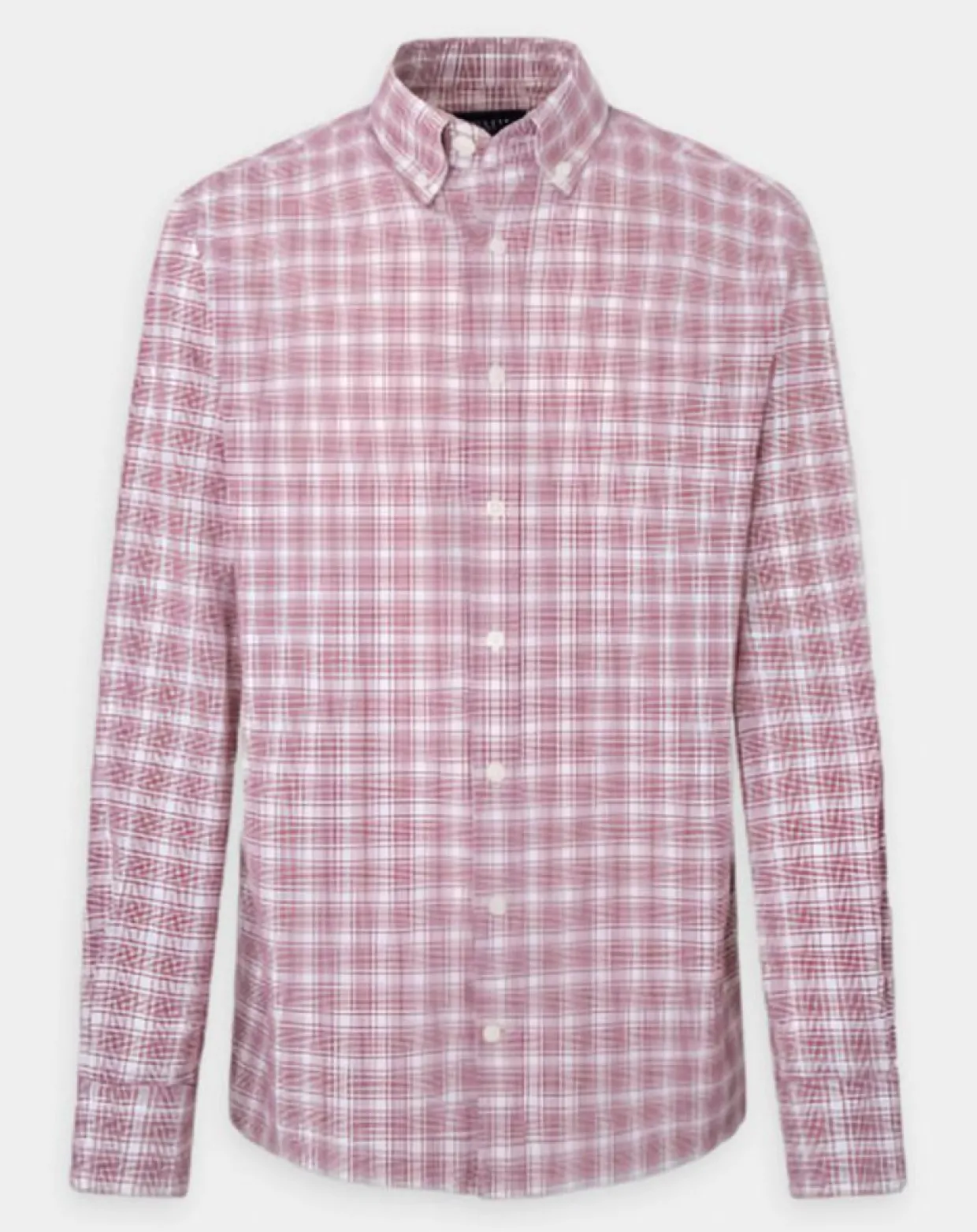 Chemise Slim Fit Oxford à carreaux rouge-Hackett London