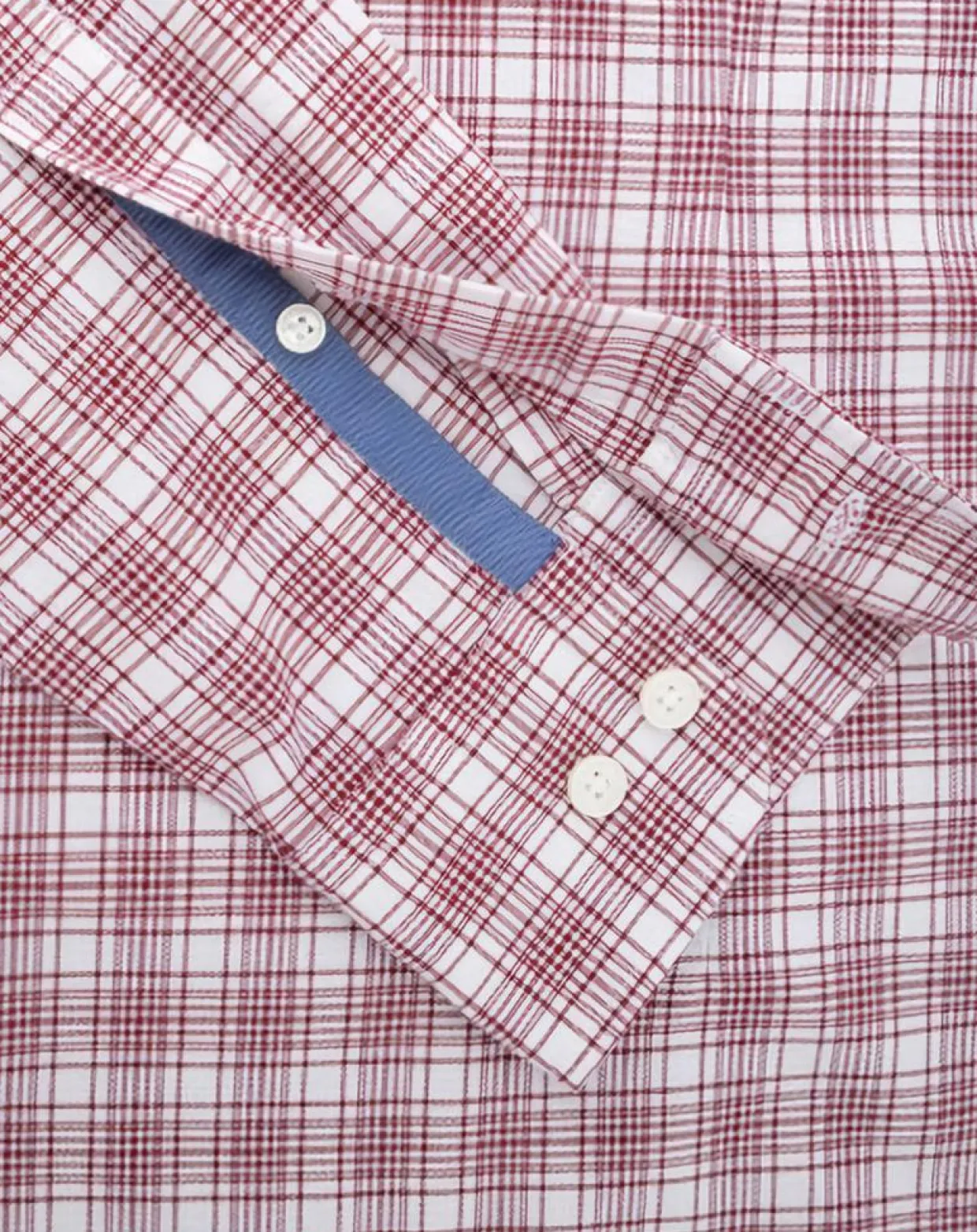 Chemise Slim Fit Oxford à carreaux rouge-Hackett London