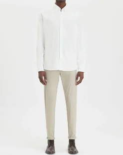 Chemise Slim Fit Oxford blanche-Hackett London Discount