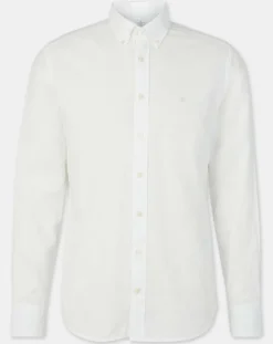 Chemise Slim Fit Oxford blanche-Hackett London Discount