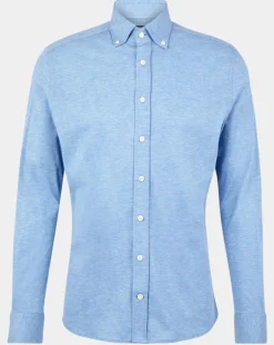Homme Hackett London Chemises^Chemise Slim Fit polo piqué bleu moyen