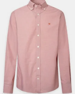 Chemise Slim Fit Pop à micro vichy rouge/blanc-Hackett London Outlet