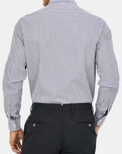 Chemise Slim Fit rayée bleue-Hackett London Sale