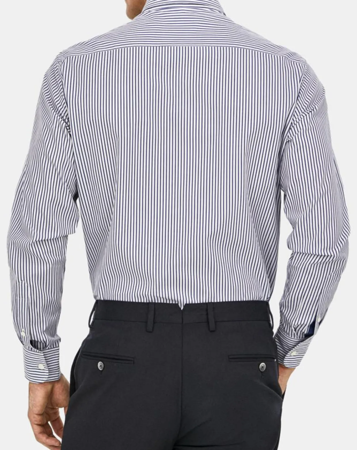 Chemise Slim Fit rayée bleue-Hackett London Sale