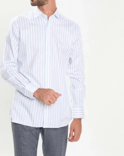 Chemise Slim Fit Smart à rayures bleu/blanc-Hackett London Online